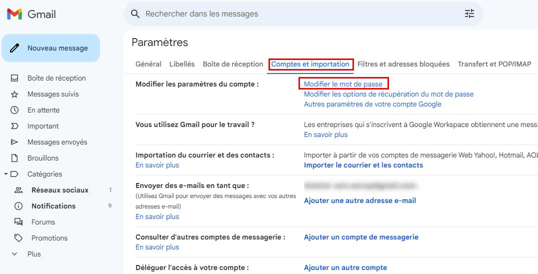 Comment retrouver mon mot de passe Gmail