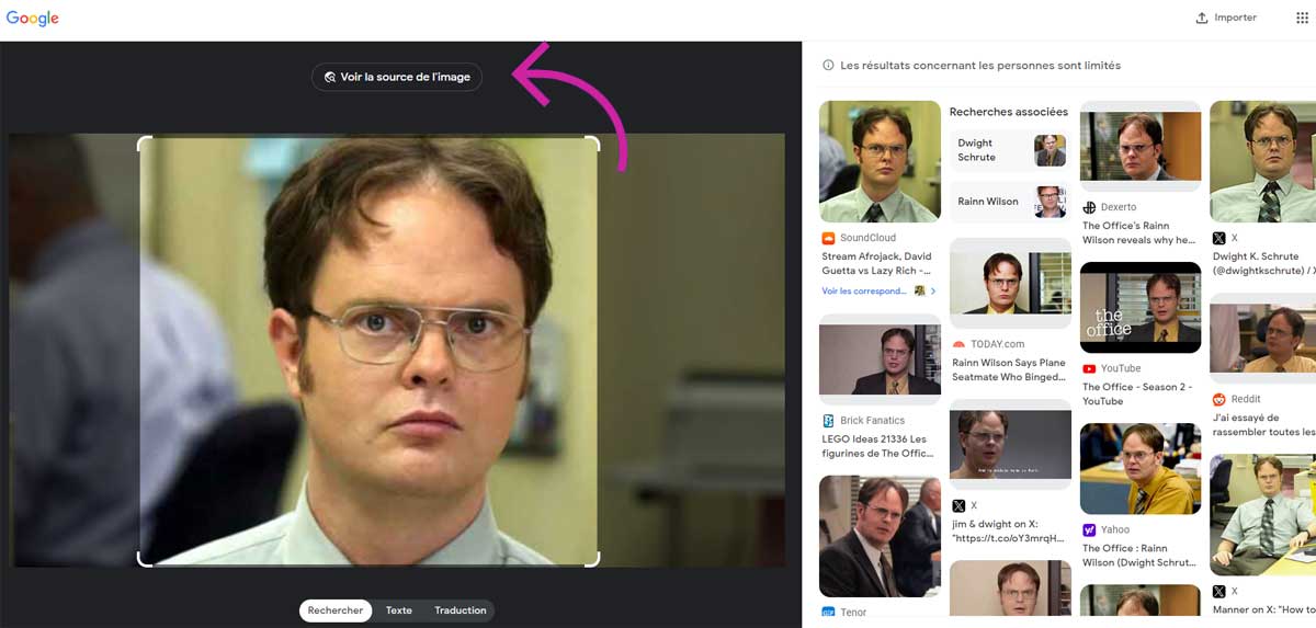 comment peut-on récupérer l'adresse web d'une image